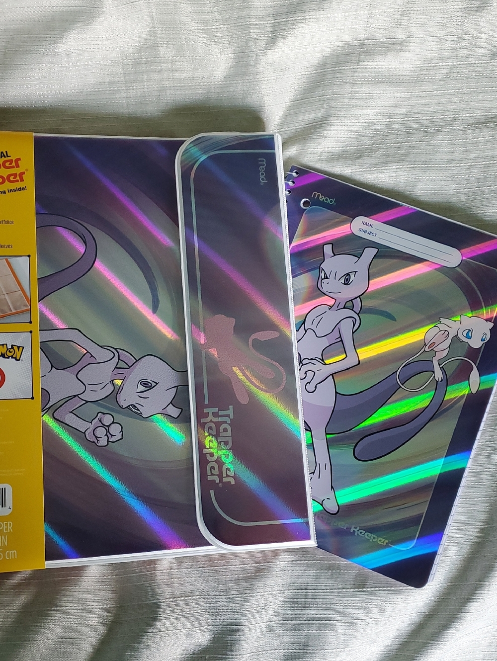 Pokemon x Target Mew And Mewtwo Trapper Keeper And Notebook